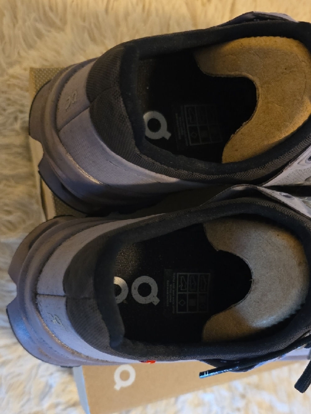 On Cloudultra Lavender/Eclipse Women Size 8 Trail Running Shoes - Picture 5 of 11